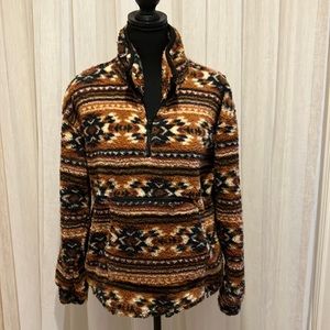 Sherpa Fleece printed top